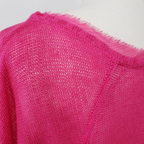 a.moon Lightweight Raglan Dolman Sleeve Knit Top M - Picture 5 of 8